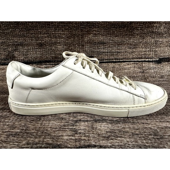 Oliver Cabell Low 1 off-White Mens Italy Leather Shoe sneaker Size 42, US 9 - Picture 8 of 10